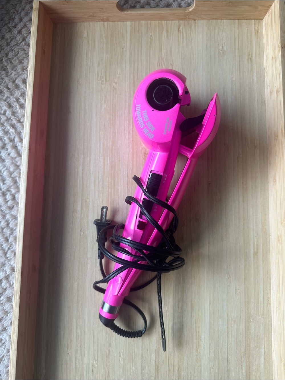 Hot Pink Automatic Curling Iron